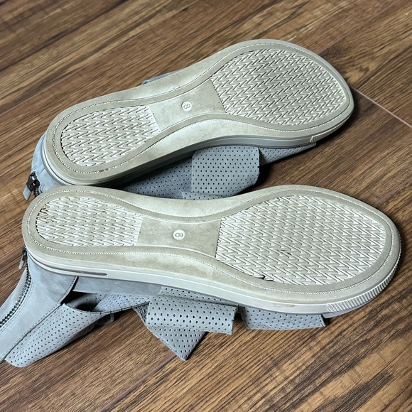 Eileen Fisher Sport Platform Sandal Gray Perforated - Picture 3 of 3